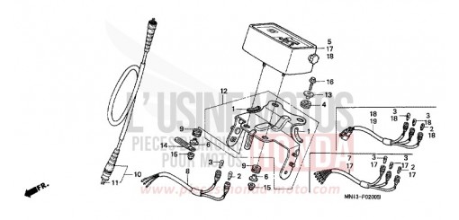 METER (1) XR600RW de 1998
